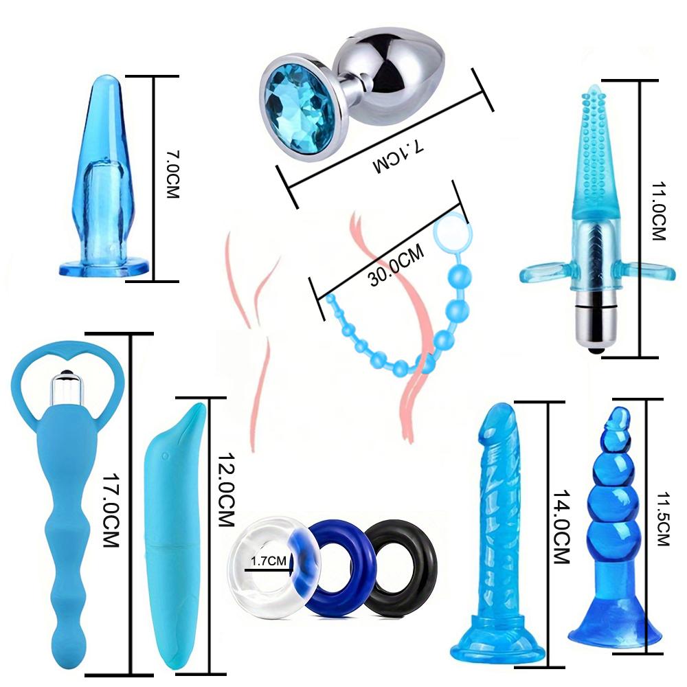11PCS Butt Plug Set Anal Beads Prostate Massager Penis Ring BDSM Sex Toys for Couples