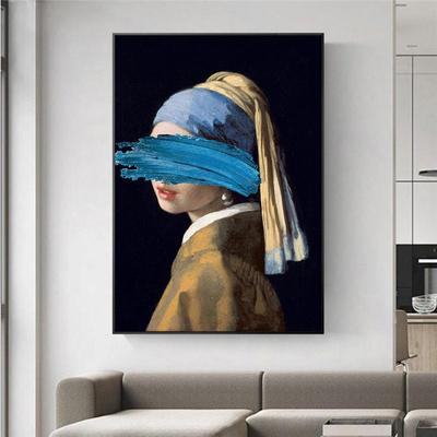 The Girl With A Pearl Earring Canvas Paintings Reproductions Famous Artwork By Jon Pop Art Prints Wall Pictures For Home Decor