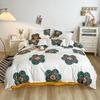 Thickened Brushed Four-piece Bed Sheet and Quilt Cover Three-piece Set Four-season Autumn and Winter Bedding Duvet Cover
