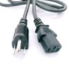 BSMI-Certified Taiwan Power Cord, 3-Pin Plug with Figure-Eight or Cloverleaf Connector for Coffee Machines & Speakers
