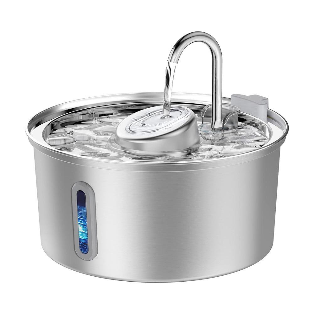 3.2L Stainless Steel Automatic Pet Water Fountain for Cats and Dogs