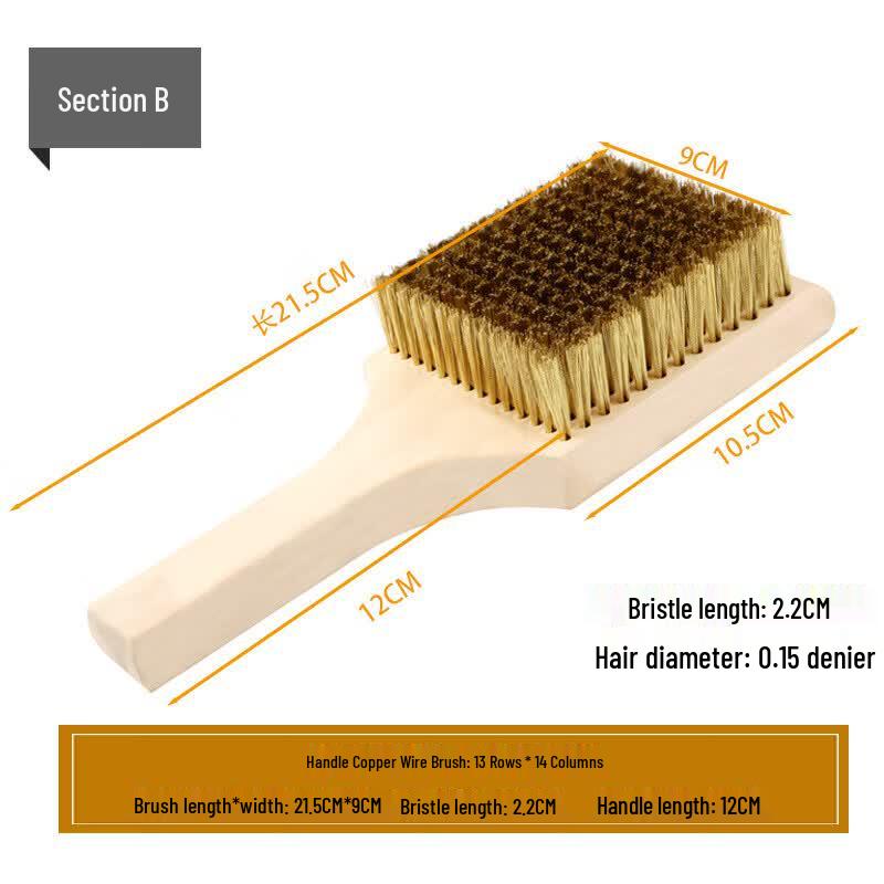 Wooden Handle Copper Wire Cleaning Brush