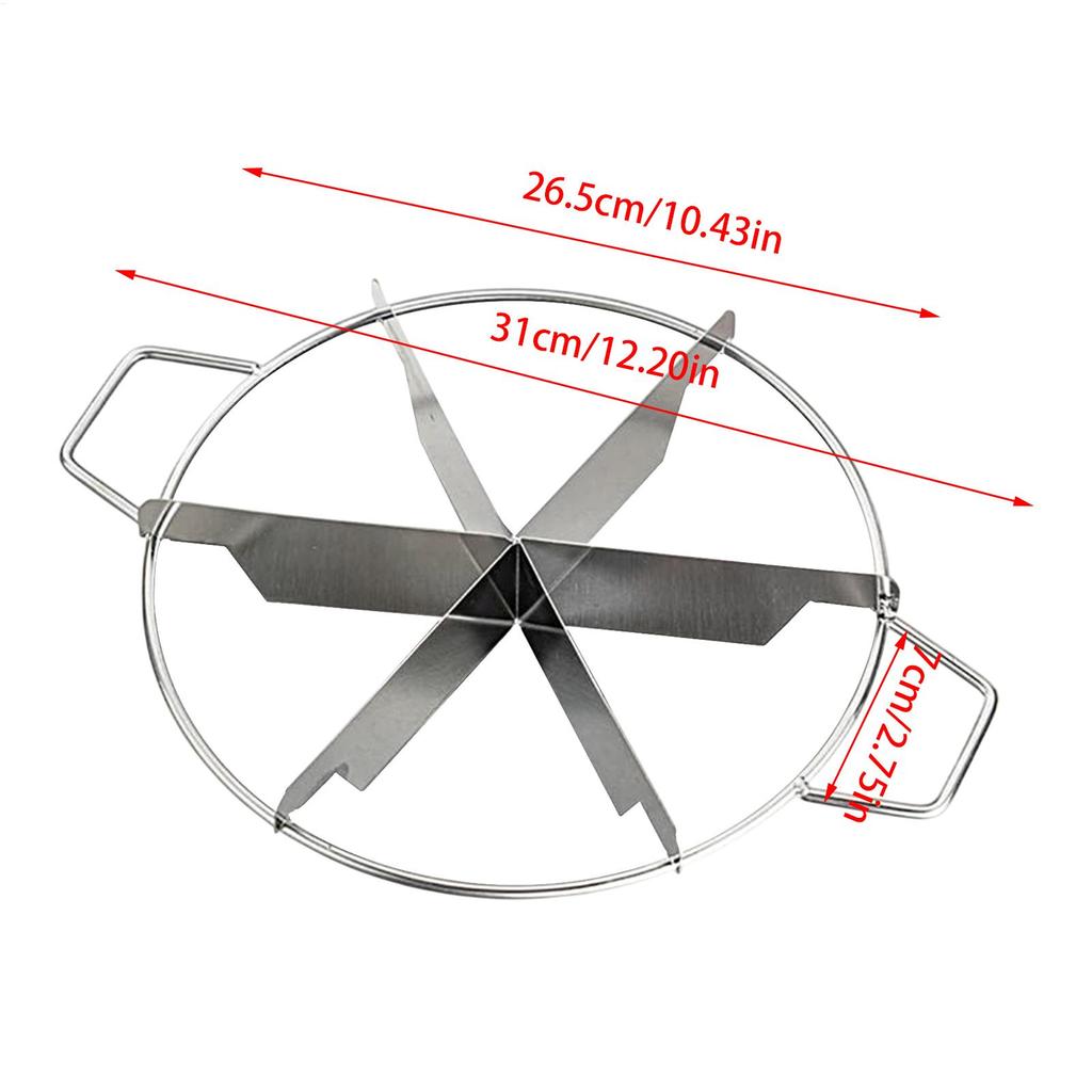 Cake Cutter Slicer Stainless Steel Pie Cutter Round Bread Divider Pastry Cheese Pizza Cutting Press Tool Equal Portion Marker