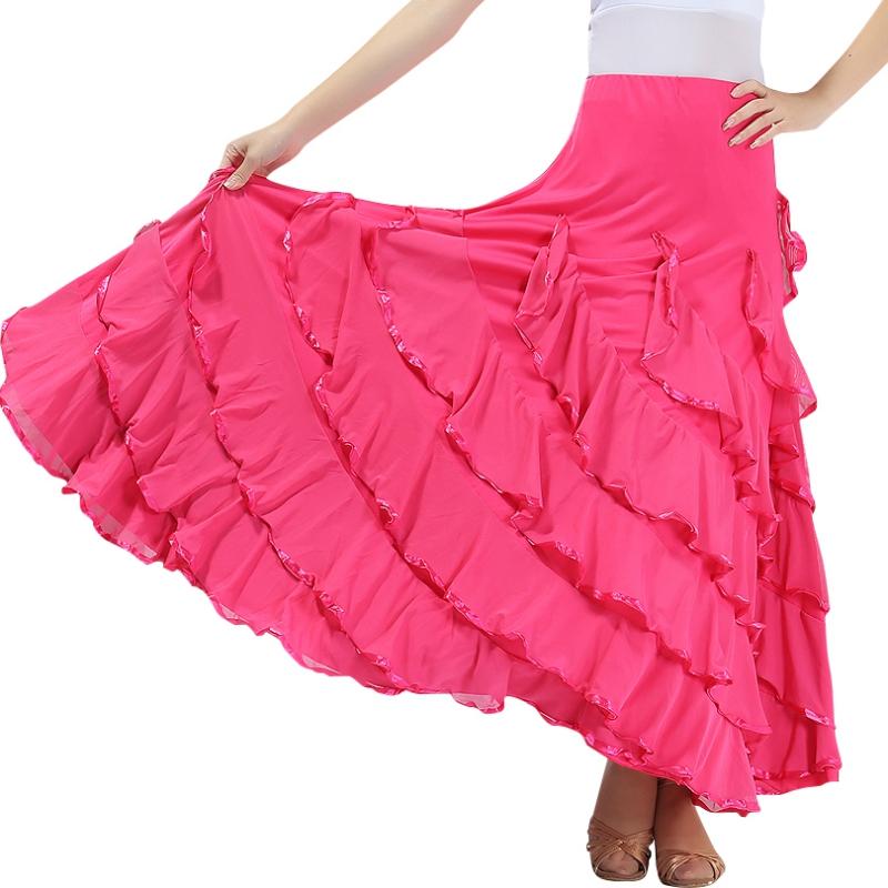 Modern Dance Dress Ballroom Dance Swing Skirt Waltz Dance National Standard Dance Half Body Swing Skirt