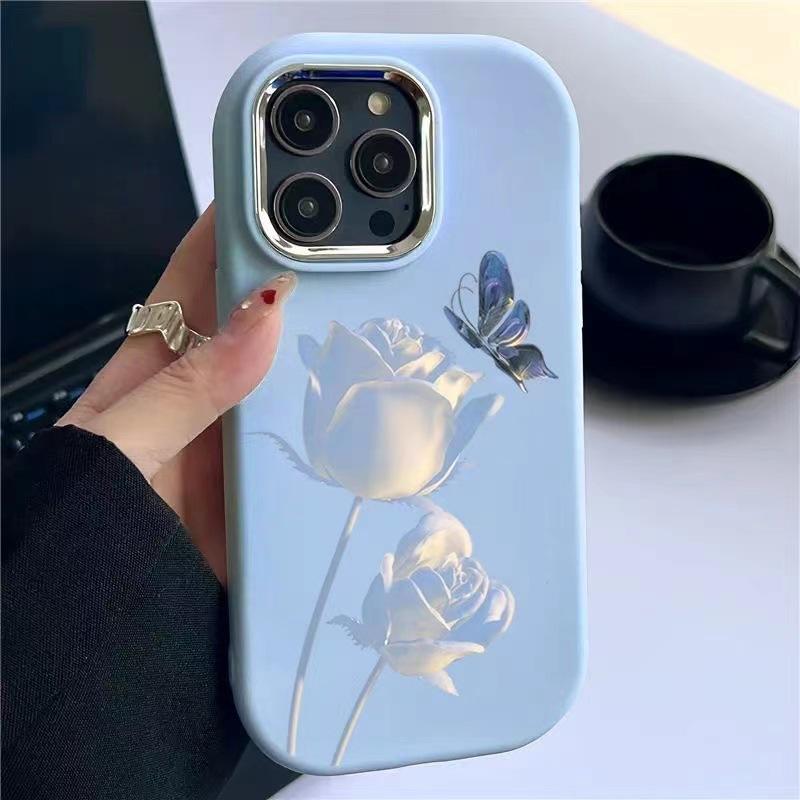 Butterfly Suitable for Apple 15pro Europe and America 16promax Mobile Phone Case Iphone14 Creative 13mini12