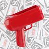 Big Power Electric Gold Edition Spray Money Gun Moneygun Dollar Gun Spray Money Gun Shoot Money Banknote Gun Toy Gun