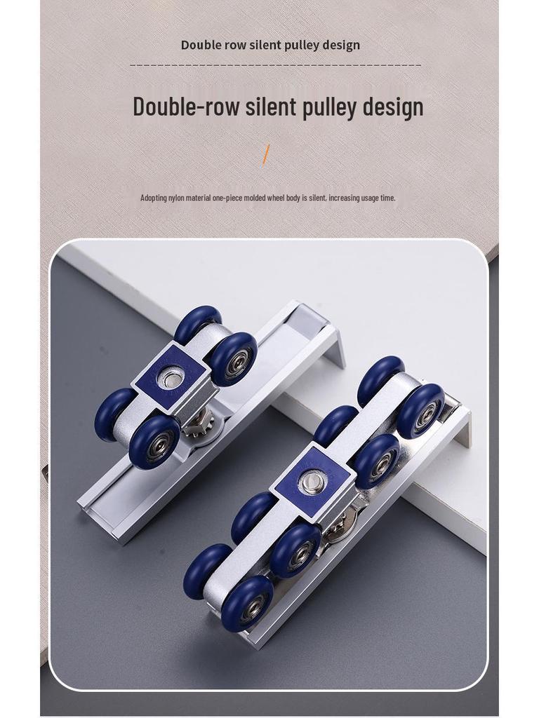 Two-Way Buffer Hanger Wheel Set for Sliding Doors and Windows