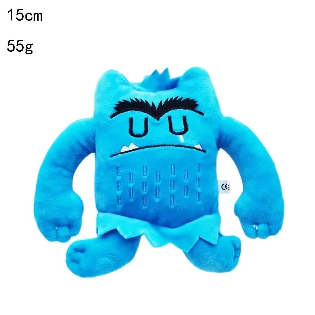 6 peças/conjunto 6 cores Kawaii The Color Monster Plush Doll Crianças Monster Color Emotion Plushie Stuffed Toy para crianças presentes de aniversário