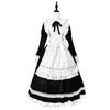 Maid costume cosplay British style lace ribbon maid costume long short sleeve long sleeve maid costume lace British Halloween formal maid cafe coffee