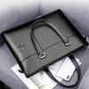 Qipilong Men's Top-Grain Leather Business Briefcase