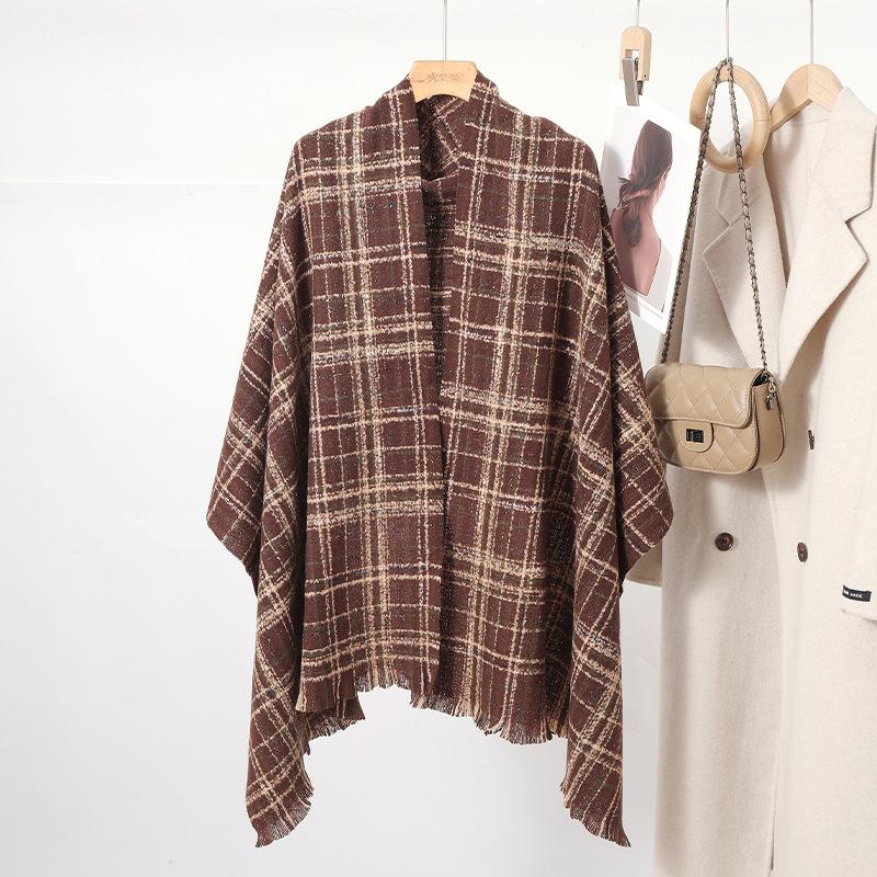 Women Winter Vintage Knitted Scarf Headscarf Ladies Men Casual Preppy Plaid Warm Scarve Mujer Male Foulard Wrap Shawl New Unisex