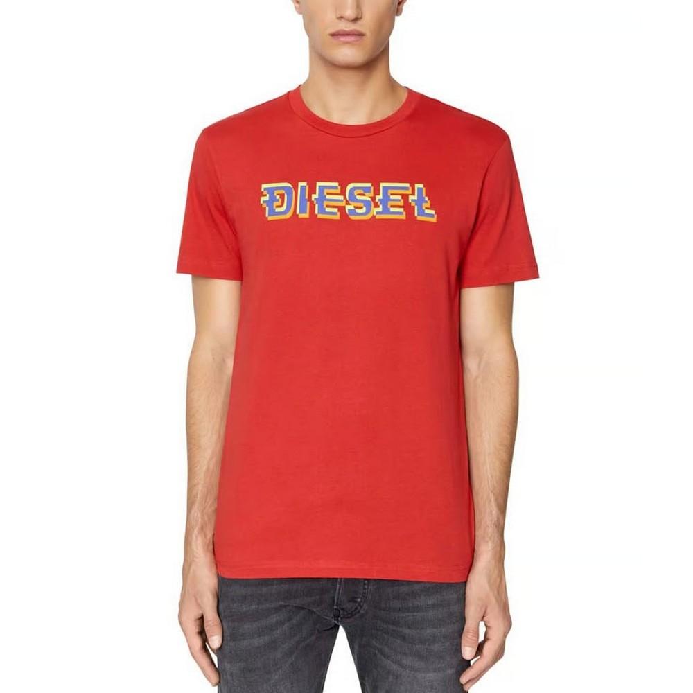 Diesel Unisex Adult Pixel Logo T-Shirt