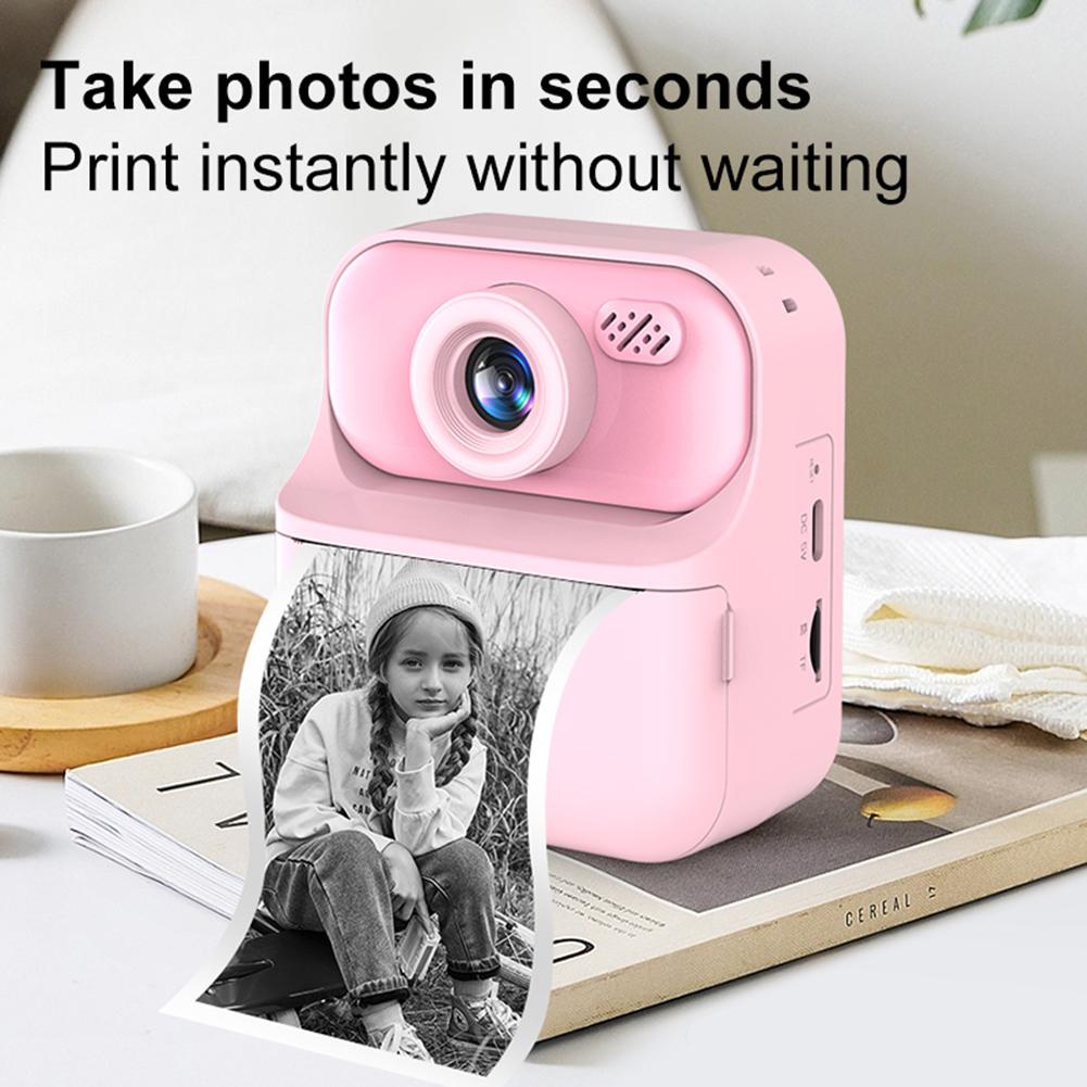 Instant Print Camera HD Digital Camera 2.4 Inch Video Digital Camera Portable Digital Camera for Girls Boys Birthday Gifts