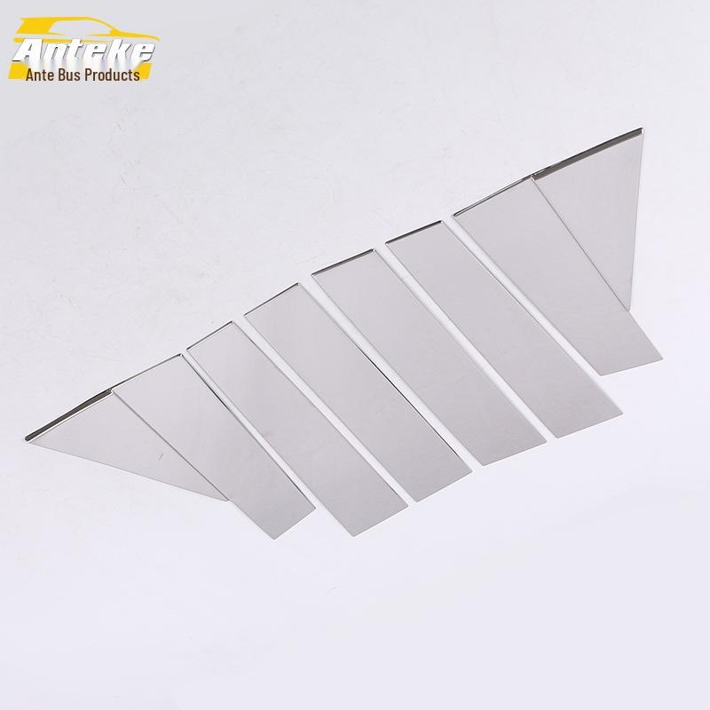 Qijun Car Window Trim: Stainless Steel Glass Anti-Scratch Decorative Strips for 14 Models