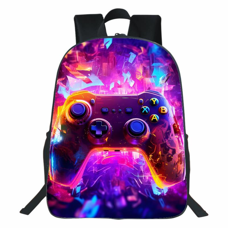 3D Printed GamePad Game Controller, Children s Backpack, Primary and Secondary School Backpack, Youth Backpack