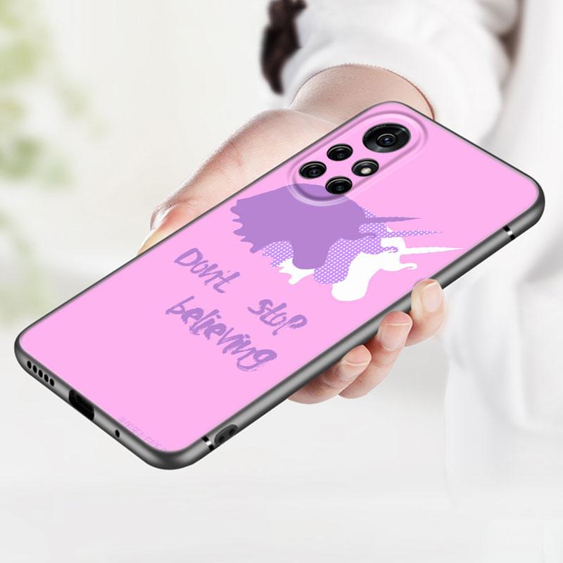 Cute Cartoon Unicorn Phone Case For Huawei Honor 60 50 SE 30S Mate 30 20 10 Lite 40 Nova 9 8 Pro Y60 8i 7i 7SE 5T Premium