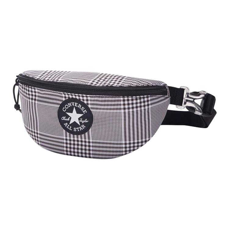 Converse Sports Casual Polyester Waist Bag Regular Unisex Couple Unisex bags Gray 10019908-A01 Gray
