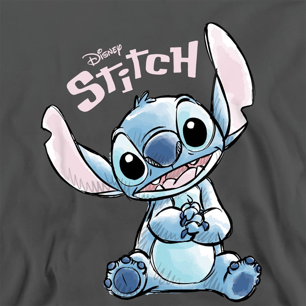 Lilo & Stitch Unisex Adult Colour Me Happy Crew Neck Sweatshirt