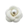 Large Pearl Flower Brooches Solid Color Felt Camellia Flower Brooches for Women Clothing & Bag Ornaments