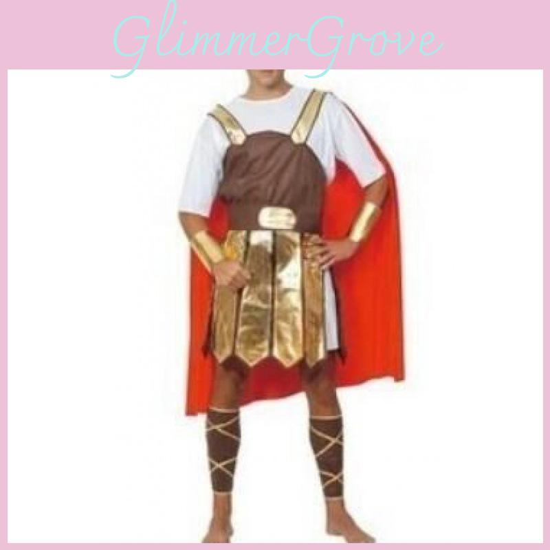 Striking Adult Male Roman Gladiator Costume Featuring Rich Color And Comfortable Fit For All Seasons