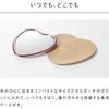 ReFa HEART MIRROR Champagne Gold Portable Makeup Mirror with LED Light and Adjustable Stand