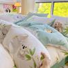 Bedding Four-piece Set, Cotton Pure Cotton Floral Quilt Cover, Bed Sheet Dormitory Three-piece Set