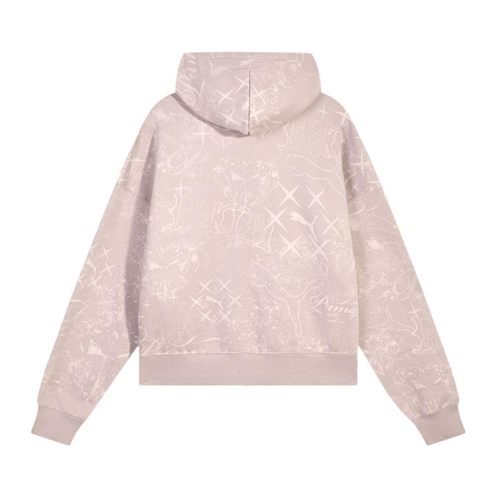 Puma Glam FW25 Street AOP Fleece Loose Fit Full Print Zip-Up Hooded Long Sleeve Jacket Women Jackets 637064-88