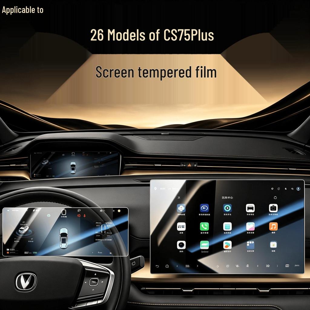 Changan CS75 PLUS Center Console Screen Protector: Tempered Film for 26 Models
