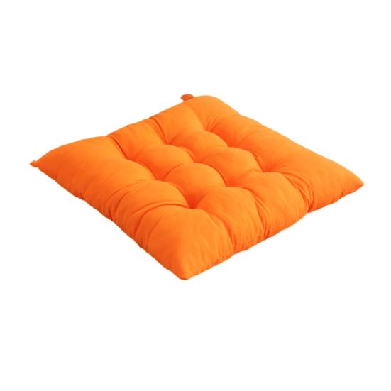 Seat Cushion with High Elasticity Thick Filling Anti-Slip Design Square Solid Color Style Chair Cushion Autumn Winter Chair Pad