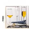 Gold Rim Crystal Glass Wine & Champagne Glasses (Set of 2)