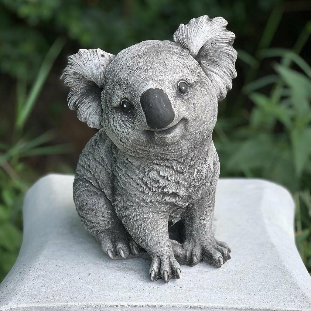 Outdoor Statue Creative Garden Decoration Cute Statue Vivid Koala Garden Figurines Ornament for Friends Garden Decoration