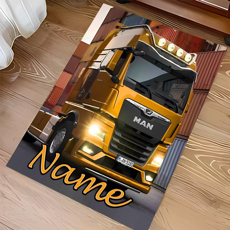 Custom Personalization MAN TGX Print Area Rug - Soft, Washable Non-Slip Indoor Mat,Living Room,Home&Office Decorative Rug