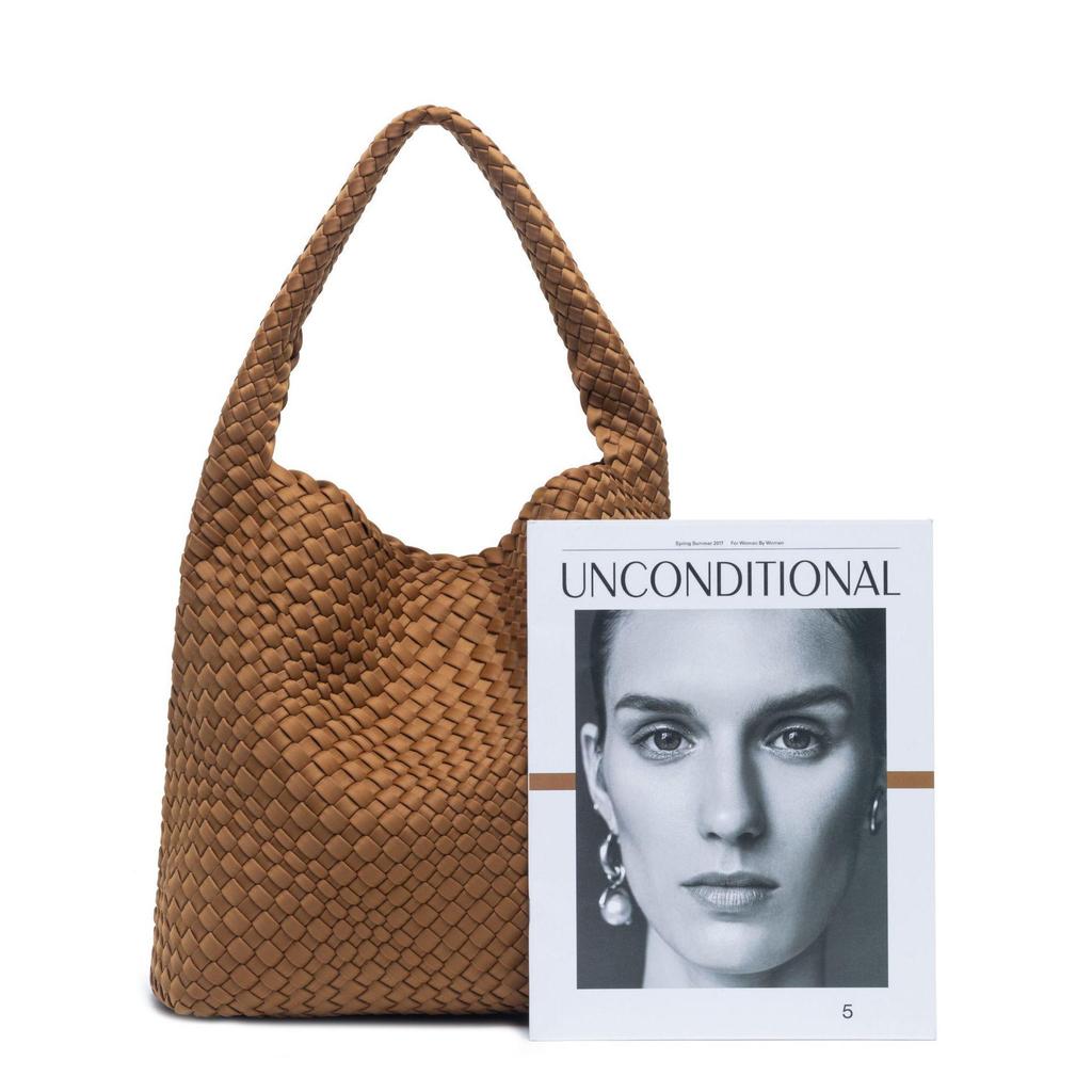 Stylová ručně tkaná velkokapacitní taška tote pro matku a dítě s všestranným ramenním popruhem