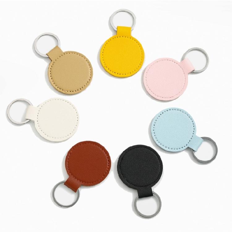 Slim PU Keychain With Reinforced Metal Clip Light Weight Key Management Solution For Home And Vehicle Key