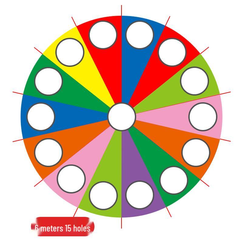 Rainbow Parachute Whack-a-Mole: Early Education Sensory Training for Parent-Child Outdoor Play