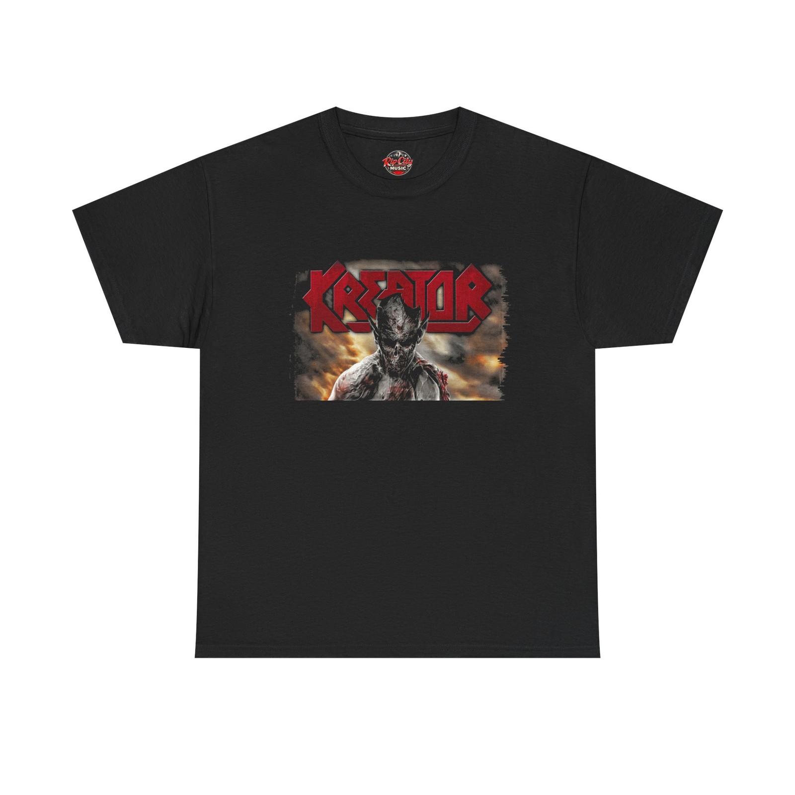 Kreator Shadowy Skeletal Mascot Under Group Logo Rock Band Unisex T-Shirt XXL