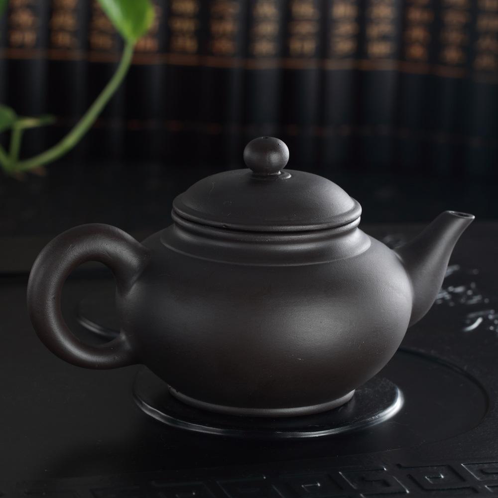 Large Capacity Purple Sand Teapot Hand-pulled Pot Tea Set Personal Special Raw Ore Cinnabar Mud Tea Maker Horizontal Pot Household