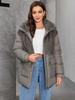 Cinemore Winter Down Jacket Women Short Classic Zipper Design Pocket Stand Collar Hooded Slim Coat Women Parkas  9031