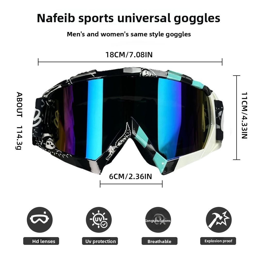 Cycling Goggles Motorcycle Off-road Outdoor Sports Glasses Ski Goggles ATV Windproof Goggles
