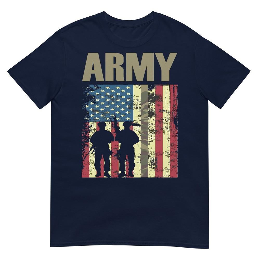 American Flag Camo Us Army 4th Of July Usa Military Merica Tshirt S