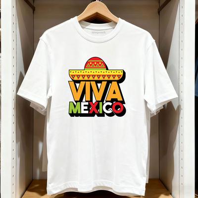 Viva Mexico Cute Sombrero Fiesta Cinco De Mayo TShirt Women Unisex Casual Cotton Printed T Shirts Adult Streetwear Camisetas