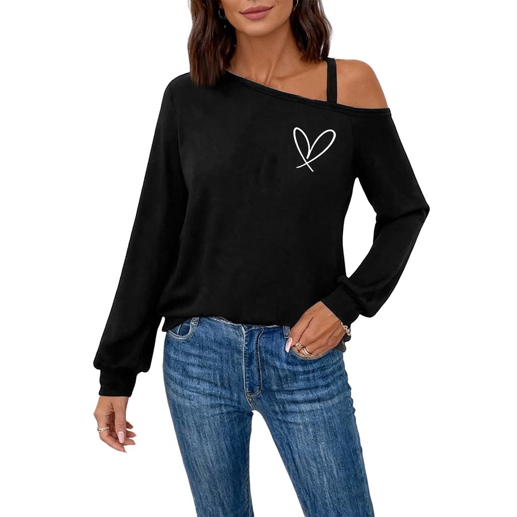Elegantes, modisches Damen-Langarmtop für Alltag und Freizeit