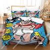 3D Print Captain Underpants Bedding Set Single Twin Full Queen King Size Bed Set Aldult Kid Bedroom Duvetcover Set 3D Anime Bed