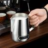 Temperature Sensing Latte Art Cup Accurate Scale Milk Frother Jug Latte Art Jug  Barista Use