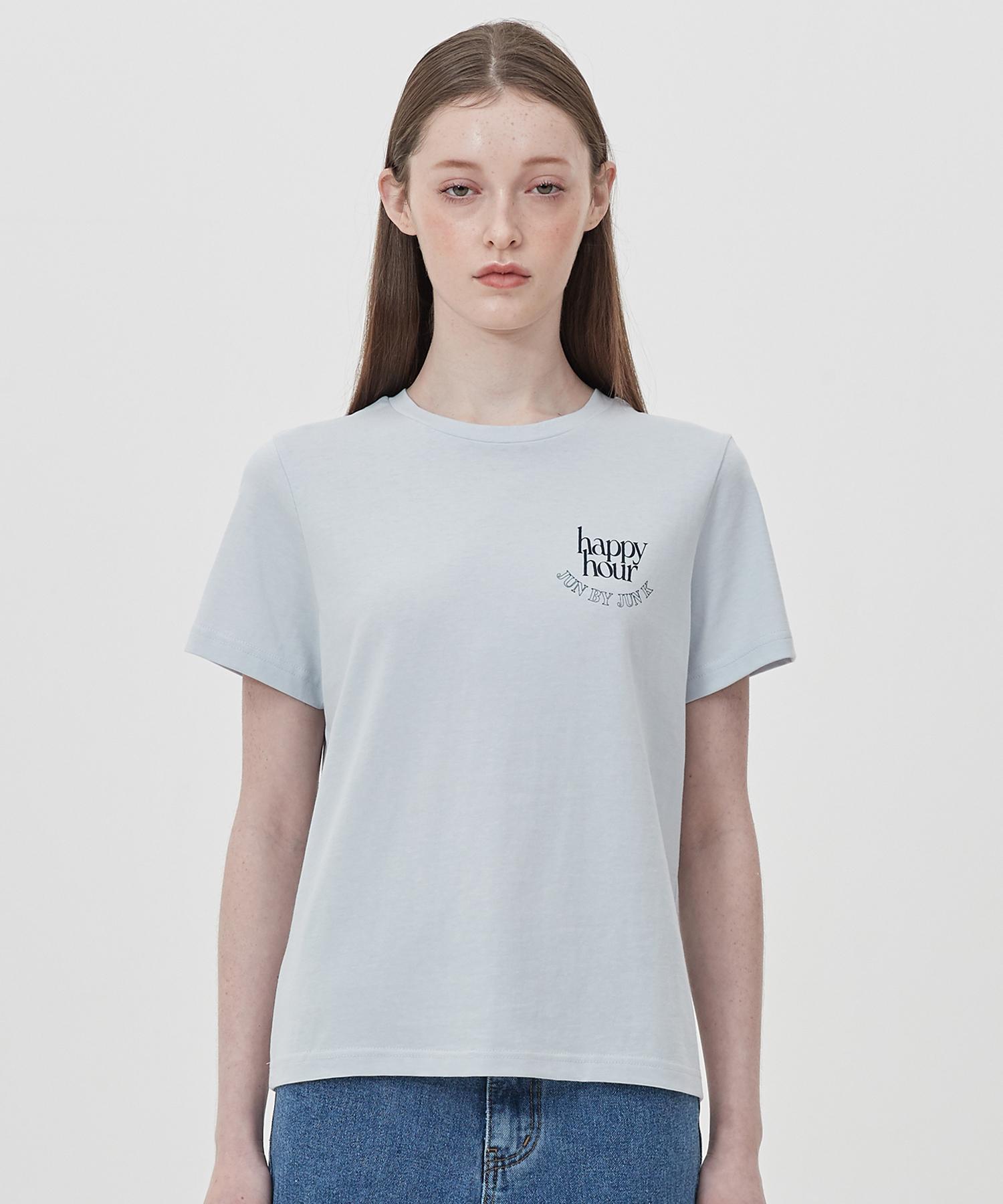 Jun By Jun K Happy Hour T-Shirt_Ash Blue M