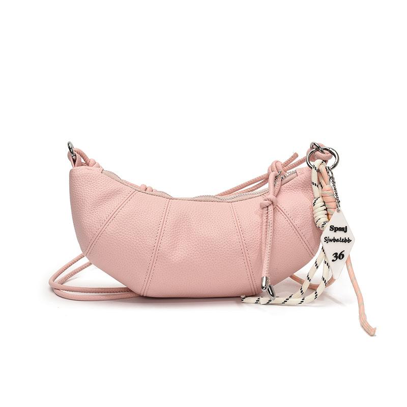 French niche bag women's 2025 new high-end shoulder messenger bag popular spring and summer versatile dumpling croissant