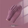 1 Pair of Thermal Fleece-Lined Polyester Gloves for Women, Touchscreen Compatible, Elastic Warm Outdoor Driving and Cycling Gloves