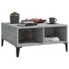 Vidaxl Coffee Table, Grey Sonoma Oak, 60X60X30 Cm