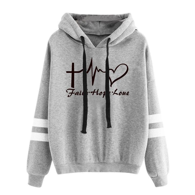 Autumn and winter long sleeved personalized printed hooded sweatshirt 6995