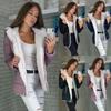 Elegante Damenmode Winter Dicke Mäntel mit langem Ärmel und warm gefüttertem Design